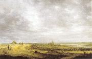 Jan van Goyen Rivierlandschap met gezicht op Arnhem. Germany oil painting artist